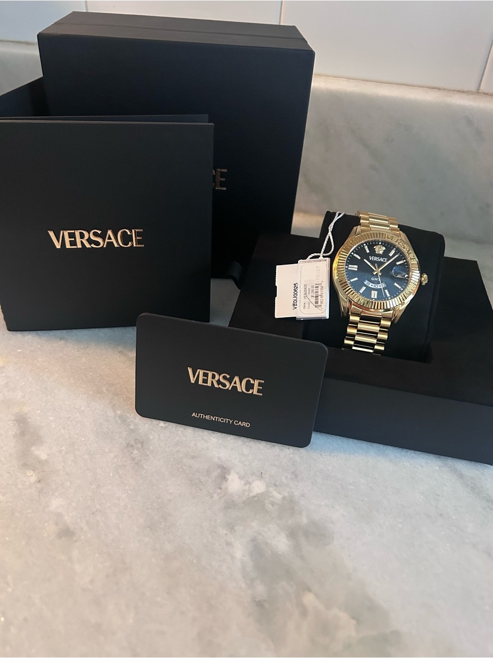 Versace Men’s Chrono Master Gold Watch